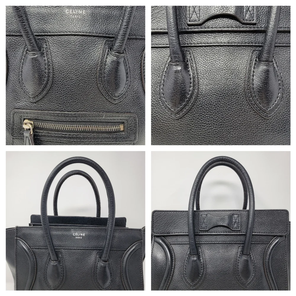 CELINE Micro Luggage Satchel Leather Calfskin Bag - Picture 3 of 11